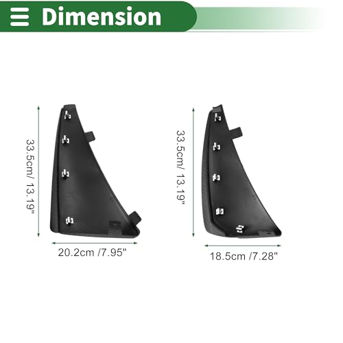 Image of Motoforti Mud Flaps Splash Guards Mud Guards for Chevrolet Corvette C8 2021-2024 W /Mount Accessories