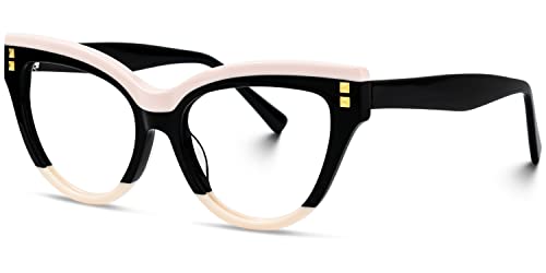 Image of VOOGLAM Stylish Oversize Cat-eye Blue Light Glasses for Women Anti Eyestrain Dry Eyes Eyewear Kornegay