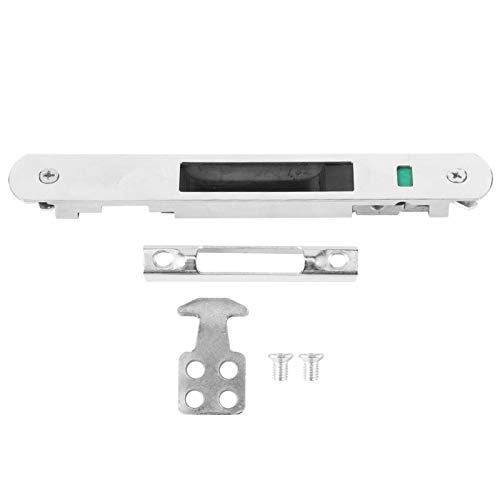 Leylor Sliding Door Lock,Household Stainless Steel Sliding Glass Door,Single Lock Hardware Fittings Suitable for Sliding Glass Door Window,Single Lock Catch Hardware Fittings