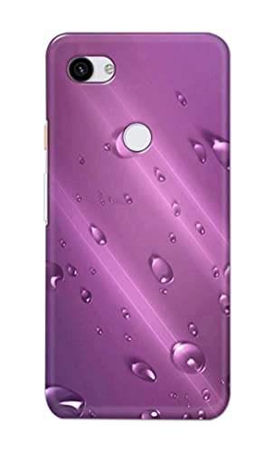 Image of PRINTFIDAA Water Bubbles in Lilac Background Printed Designer Hard Back Case Cover for Google Pixel 3A, G020A, G020E, G020B -(WI) MVN1005