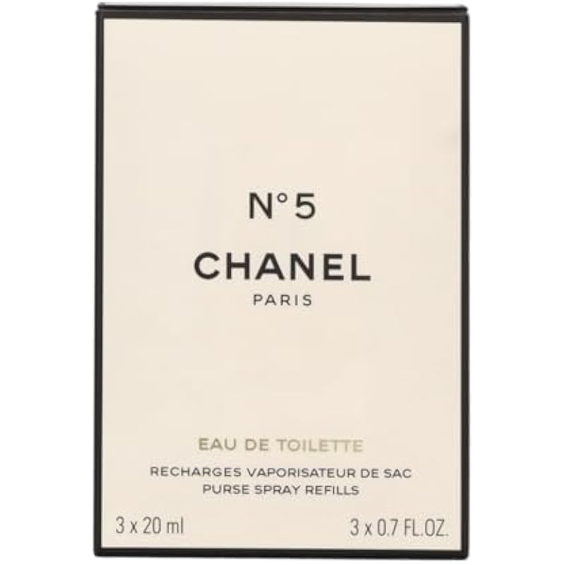 CHANEL - No.5 Eau De Toilette Purse Spray Refills 3x20ml/0.7oz 2.1 Fl Oz (Pack of 1) 상세이미지 3