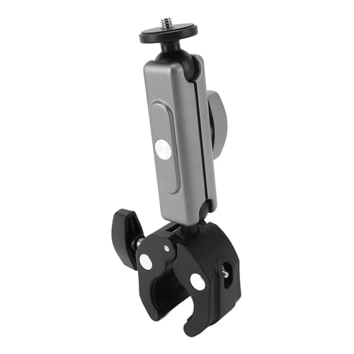 Tomantery Uchwyt Kamery Motocyklowej Solidny Uchwyt Kamery Sportowej ze Stopu Aluminium na kierownicę do Rowerów, Motocykli, Deskorolek Zakres Mocowania 1,8 Cala