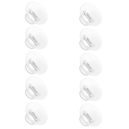 Image of Flange Insert 14 /16 /18 /20 /22mm for Momcozy M9 M6 M5 V1 Pro V2 Pro S12 Pro S9 Pro, Compatible with Medela /Elvie /Spectra /Willow Go /eufy /Lansinoh Breast Pump, 10PCS