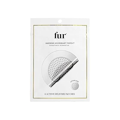 Fur Ingrown Microdart Patches | Ingrown Hair Treatment | Microneedle Patches | Razor Bump Treatment | Safe for Sensitive Areas | 6 Count Pack