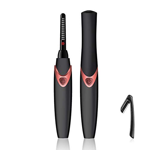 Preisvergleich Produktbild Beheizter Wimpernzange, Aufisi Elektrischer Wimpernzange, wiederaufladbarer USB-Mini-Wimpernzange - Schnelle Erwärmung für schnelles natürliches Locken, langlebiges Wimpernwickelwerkzeug