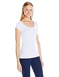 SUGARLIPS Women's Seamless Cap Sleeve Round Neck Tee