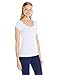 SUGARLIPS Women's Seamless Cap Sleeve Round Neck Tee