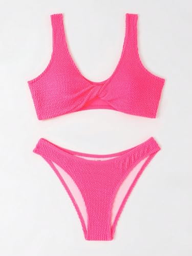 SOLY HUX Bikini Sets for Women Twist Front Swimsuit Two Piece Bathing Suits3