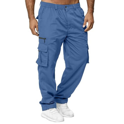 Men's Casual Joggers Pants, Pants for Men 2025 Cargo Pant Hiking Outdoor Twill Track Jogging Sweatpants with Pockets2