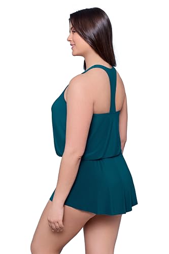 Aqua Green Women's Racerback Swim Romper2