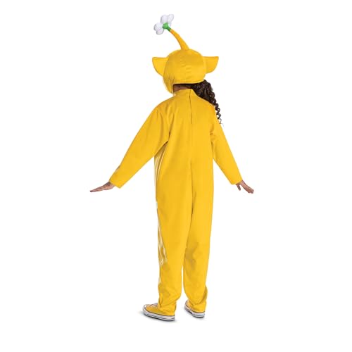 Disguise Pikmin Yellow Costume for Kids, Official Nintendo Pikmin Game Hooded Jumpsuit with Headpiece, Child Size (7-8) by Disguise - Image 4