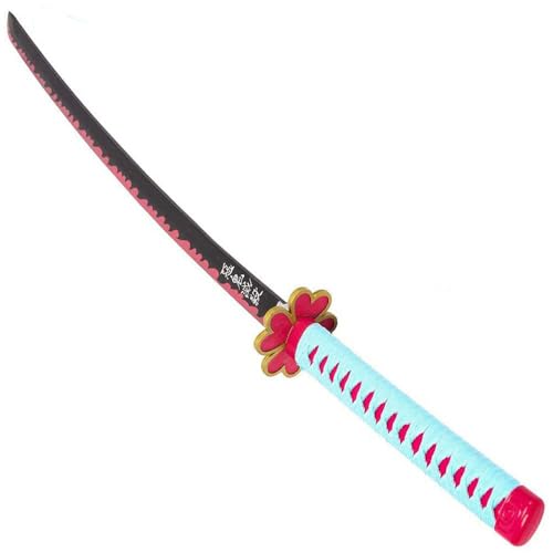 Loocaa Espada de anime, espada de bambú para niños, adolescentes, cosplay, Halloween, Navidad, fiesta, anime, cosplay, tamaño 76 cm para niño (Kanroji Mitsuri)