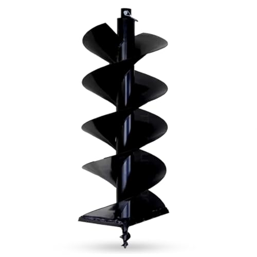 Image of BALWAAN Krishi 12-Inch Double Spiral Drill Planter | 30 cm Post Hole Digger for Heavy-Duty Farming & Gardening|PT-12D
