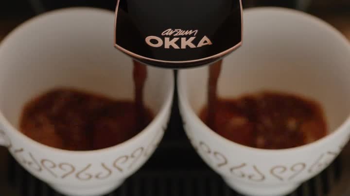 ARZUM OK001-W Automatic Turkish Coffee Machine, Plastic, 710 W, White