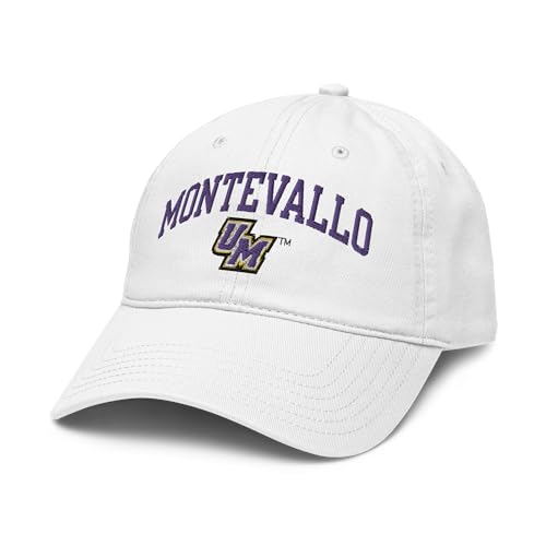 Gorra ajustable oficial Montevallo Falcons blanca miniatura 1