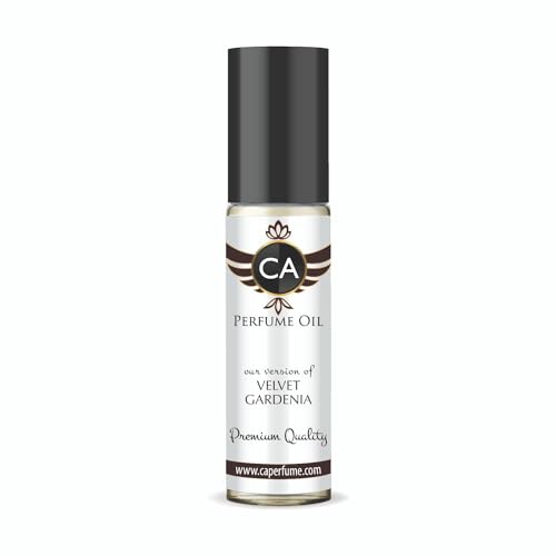 CA Perfume Impression of Velvet Gardenia Unisex Fragrance Oil Amber Floral Scent Long Lasting Perfumes for Women &amp; Men Travel Size TSA Ready Mini Parfum Body Oil Roll-on 0.33 Fl Oz 10ml