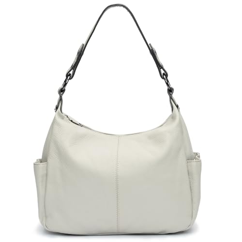 Image of Genuine Leather Purses for Women Hobo Crossbody Bags Casual Work Shoulder Bag with Adjustable Strap