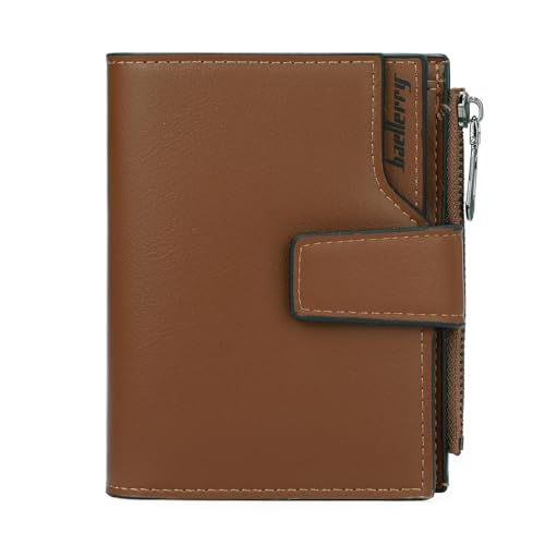 Image of Small Women Wallet Ladies Billfold Card Holder with Zipper Coin Pocket