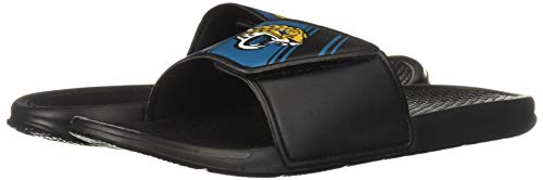 Image of FOCO mens NFL Team Logo Legacy Sport Slide Sandals
