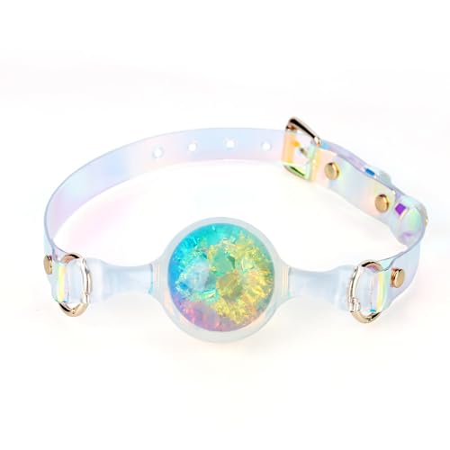 Kutocesy Sm Bocca Bavaglio Grande Silicone Bocca Bavaglio Regolabile Bocca Divaricatore Estrema Schiavo Feticcio Donne Sesso Bondage Giocattoli Del Sesso Per Le Coppie (L)