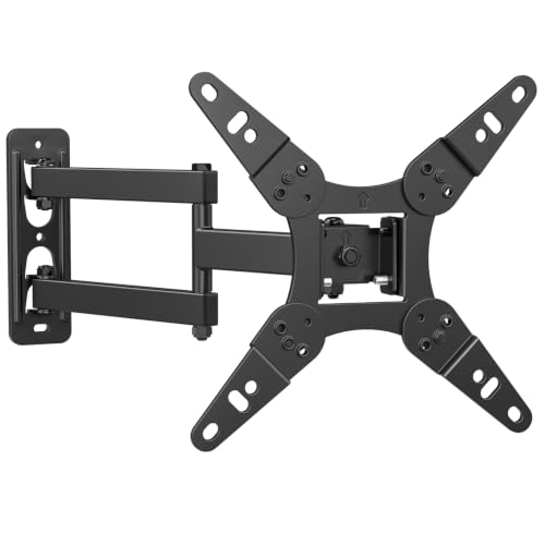 IWORKBOARD 32+ 40 inch Full Motion TV Wall Mount for 13-43 TVs & Monitor 360 Rotating Small TV Mount Bracket Articulating Swivel Tilting Extension Max VESA 200x200mm Single Studs 55 lbs