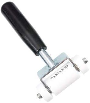 Hand seam roller smooth 85mm white 7 inch long