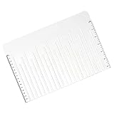 Durchsichtiges Nählineal, Acryl-Messwerkzeug, 30 x 5 cm großes Kleidungsschneidelineal zum Quilten, transparentes Design mit markierten Gitterlinien, Nähzubehör mit einfacher Verwendung, Schneiderhand