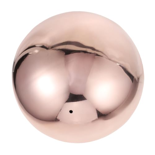 PHENOFICE Boule Décorative Boules D'observation pour Les Jardins Sphère Polie Globe sans Couture Boules De Jardin en Plein Air Regarder des Boules pour Le Jardin Rose Gold Acier Inoxydable