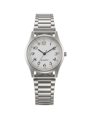 Image of PANJATAN Women's Classic Quartz Watch - Uniques - Stainless Steel Silver Chain - Stylish Ladies Analog Wrist Watch (30mm)