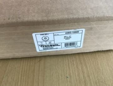 Fire Bell, Gray, 10 In., 20 to 24V