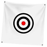 Parliky 1pc Foldable Golf Hitting Cloth Net for Practice Canvas Chipping Target for Backyard Training Easy to Install Portable Storage Bag Included