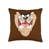 Looney Tunes Taz Face Throw Pillow