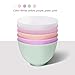BESTonZON 5 Pcs 10.5X7CM Home Use Anti-drop Silicone Bowl Facial Mask Mixing Bowl Prep Measuring Bowl (M)