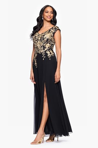 Image of Betsy & Adam Women's Cape Sleeve High Neck Bodycon Knee Length Dress with Cutout