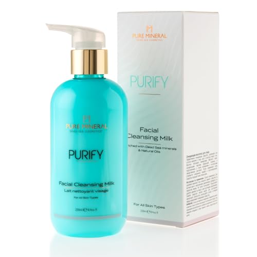 Pure Mineral - Leche Limpiadora Facial - Suavidad e Hidratación con Aceites Naturales y Minerales - Para Todos los Tipos de Piel - Sin siliconas, sulfatos, parabenos - 250ml