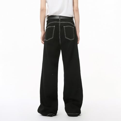 Men's Denim Jeans Casual Weekend Lounge Gathering Daily Commuter Relaxed Pants for Men3