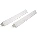 Delta Children Extra Long Foam Bedrail Bumper - Guardrail for Toddlers & Kids with Water-Resistant, Non-Slip & Machine Washable Cover - 2pk, White