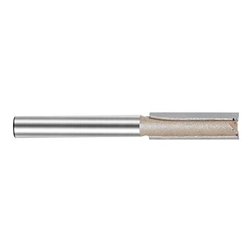 Straight Router Bit Double Flute Plunge Router Bit Carbide Tipped Woodworking Tool 1/4’’ Shank Cutting Dia. 5/16 inch(1/4X5/16