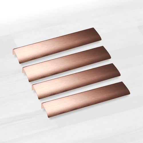 HARTE Pack 4 Tiradores para Muebles de Cocina y Baño - 200 mm - Ideal para Cajones y Armarios - Acero Inoxidable - Color...