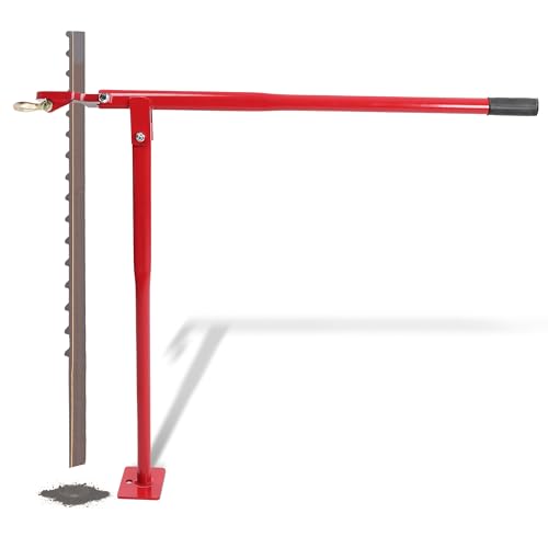 BISupply T Post Puller Fence Post Puller - Wood Fence Post Puller 36in T Post Remover and Tree Stump Remover for Yards