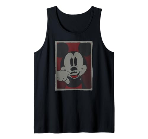 Mickey Mouse Fingerstache haut imprimé au style rétro et humoristique
