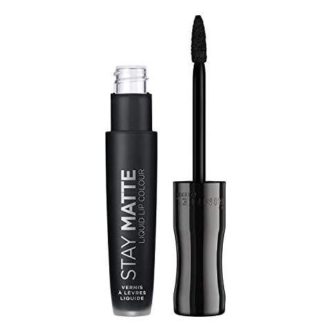 Rimmel Stay Matte Liquid Lipstick in Pitch Black Cover
