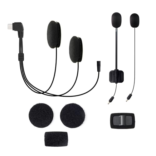LEXIN Motorcycle Headset with HD Stereo Speakers