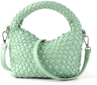 Women Woven Tote Small Crossbody Bag, Weave Quilted Purse Women Woven Tote Small Crossbody Bag, Weave Quilted Purse