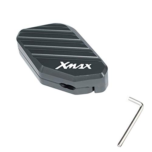 Plaque Béquille Moto Accessoires De Moto CNC Pied Plat Support Latéral Extension Béquille Support De Plaque De Protection pour Yamaha Xmax 125 250 300 400 XMAX300 (Couleur : Gray) Cover