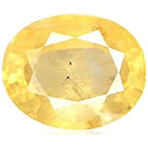 Saphir jaune de Ceylan 7,52 carats AAA++ une gemme naturelle d'exception