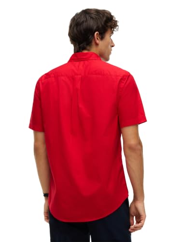 Image of Tommy Hilfiger Men's Short Sleeve Poplin Shirts in Regular Fit, Men's Button Down Shirts