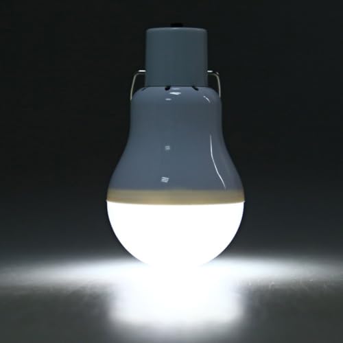 jojofuny 3Pcs Solar Power Outdoor Led Bulb Lights with Solar Panel Portable Rechargeable Bulbs for Camping Fishing Tent and Garden Lighting Soft Light by jojofuny - Image 5