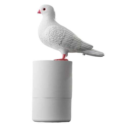 Pigeon Shape Foam Soap Dispenser Automatic Induction Touchless Battery Powered Hand Washer Foam Dispenser for Kitchen Bathroom White