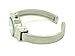 Ladies Small Oval Case Metal Bangle Cuff Fashion Watch White Dial Wincci (Silver)